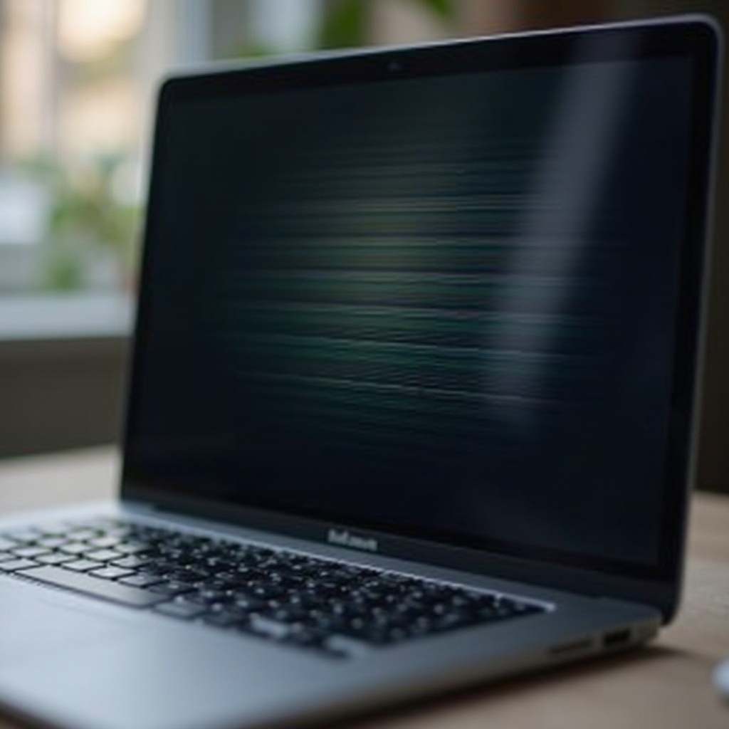MacBookの画面の線がちらつく