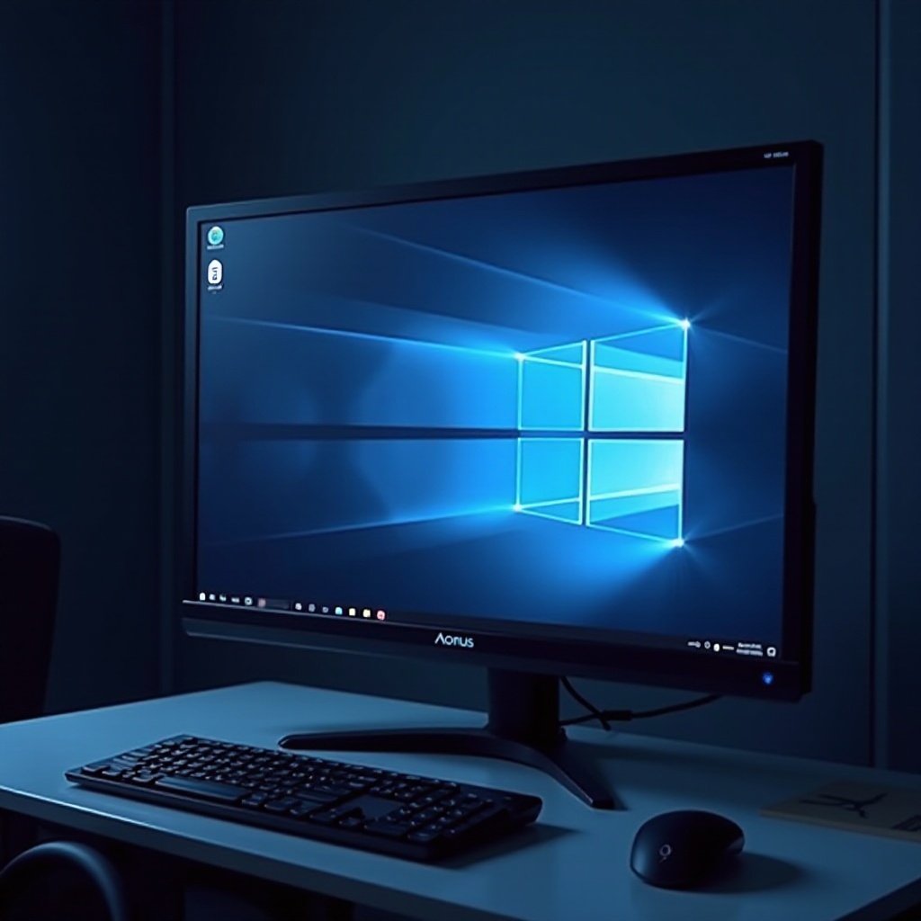 عالقة على شاشة Aorus بعد تحديث الويندوز