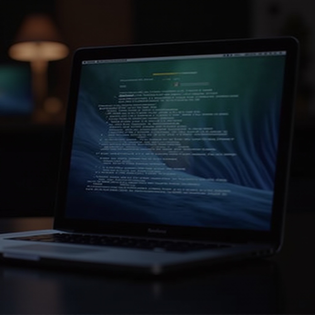 Dòng màn hình MacBook nhấp nháy