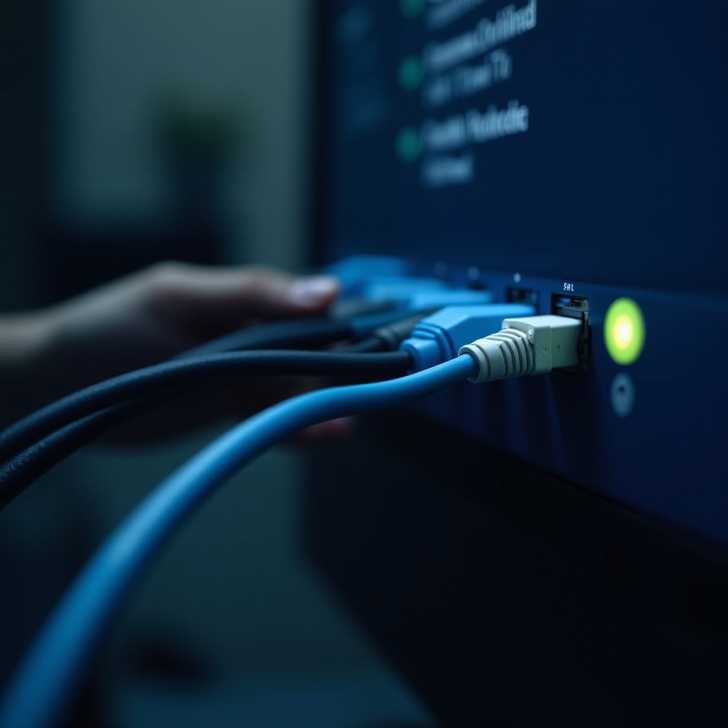cáp ethernet không kết nối được với máy tính