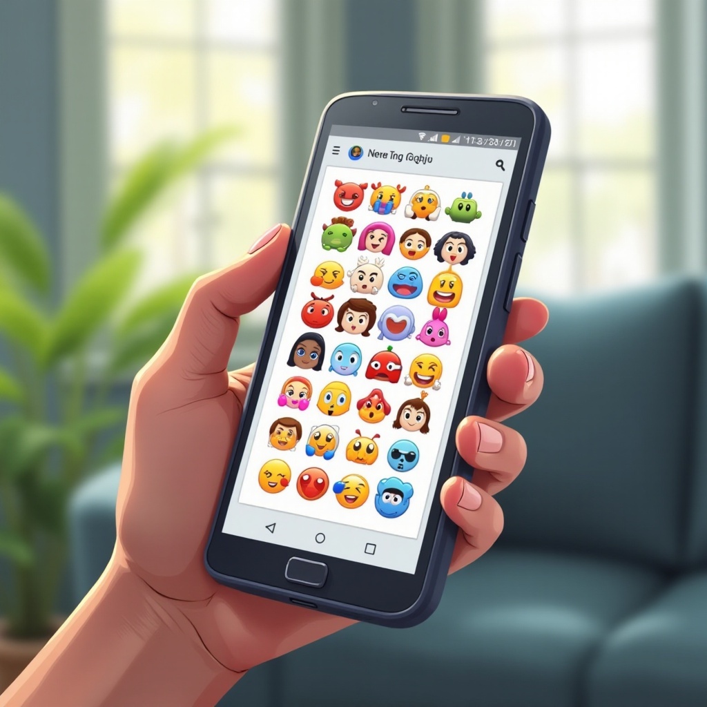 cách cập nhật biểu tượng cảm xúc trên android