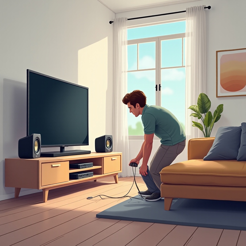 cách kết nối loa có dây với tv