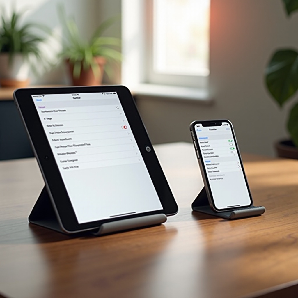iPad と iPhone の同期を解除する