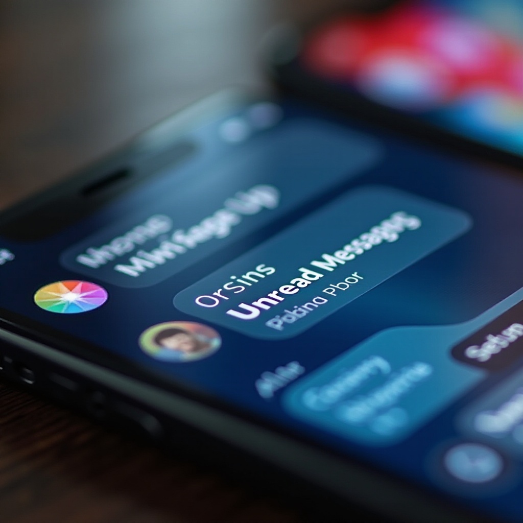 تصفية الرسائل غير المقروءة على iPhone