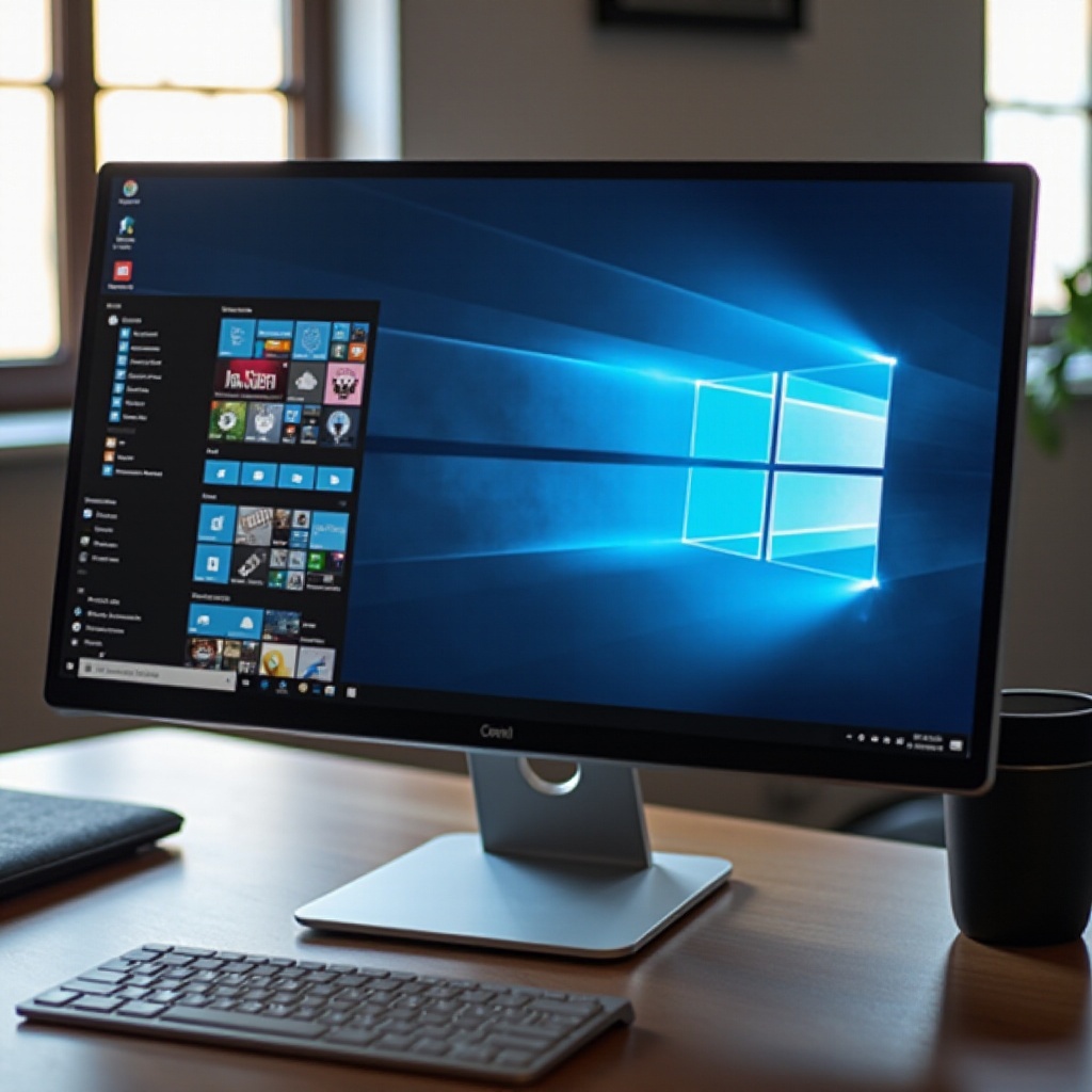 Windows 11 のデスクトップアイコンが間隔を空けて配置されている